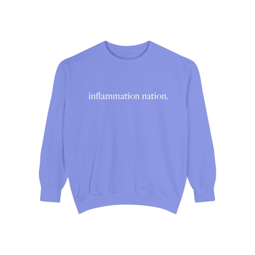 Minimal White Sweatshirt — Classic Garment-Dyed Crewneck