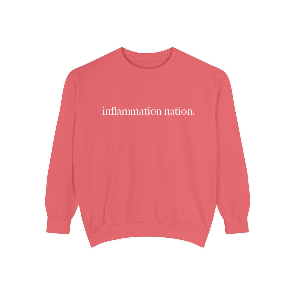 Minimal White Sweatshirt — Classic Garment-Dyed Crewneck