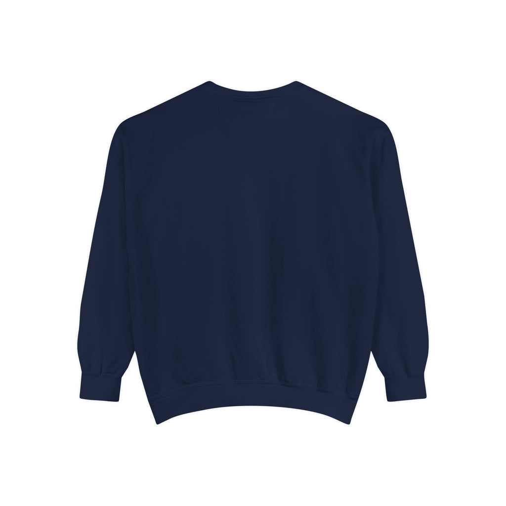 Minimal White Sweatshirt — Classic Garment-Dyed Crewneck