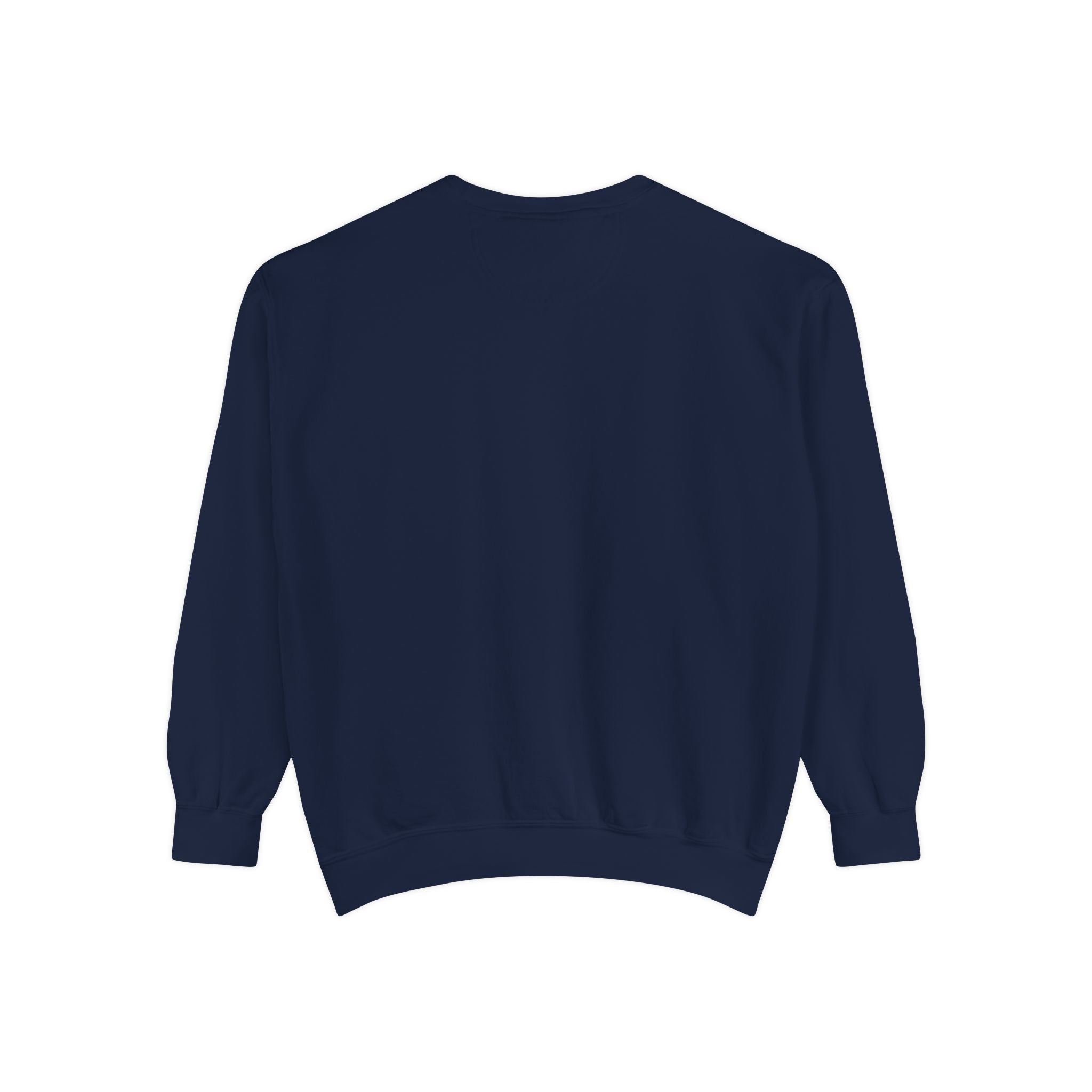 Minimal White Sweatshirt — Classic Garment-Dyed Crewneck
