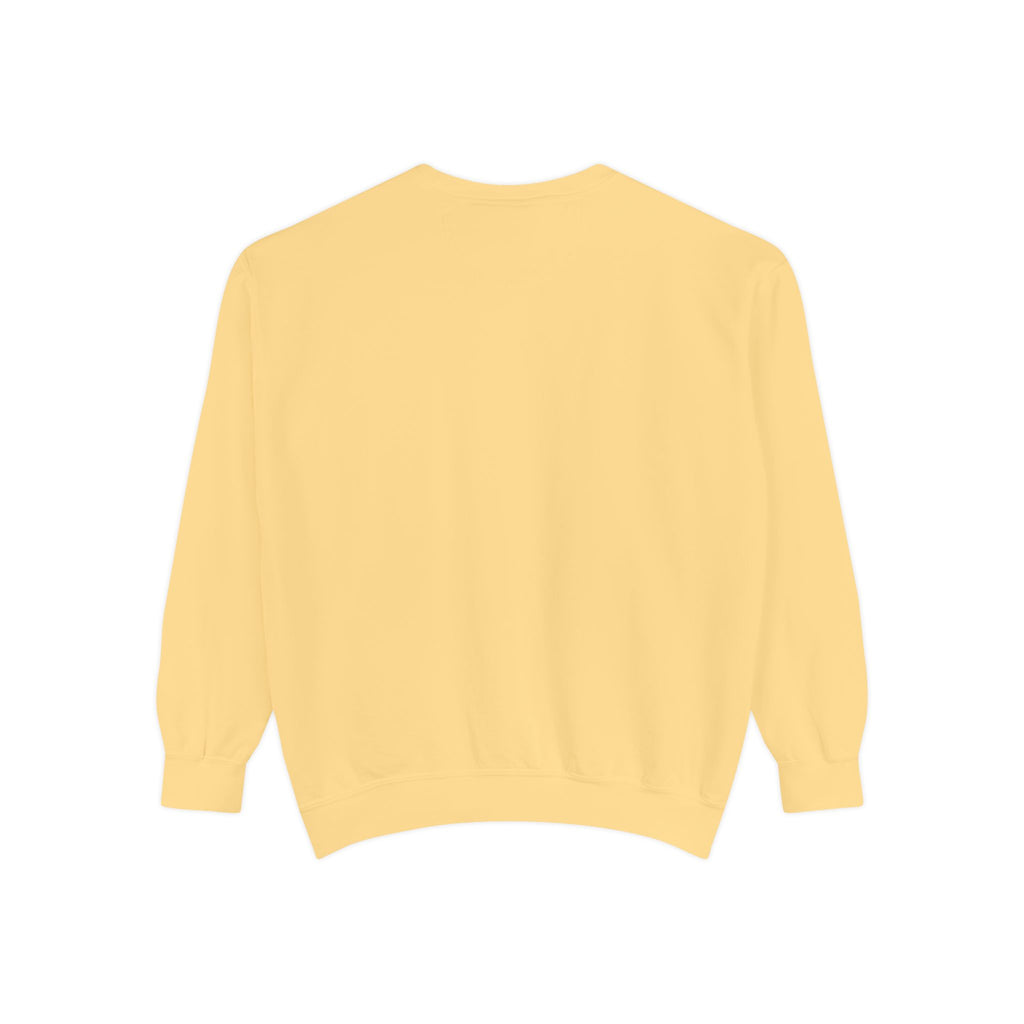 Minimal White Sweatshirt — Classic Garment-Dyed Crewneck