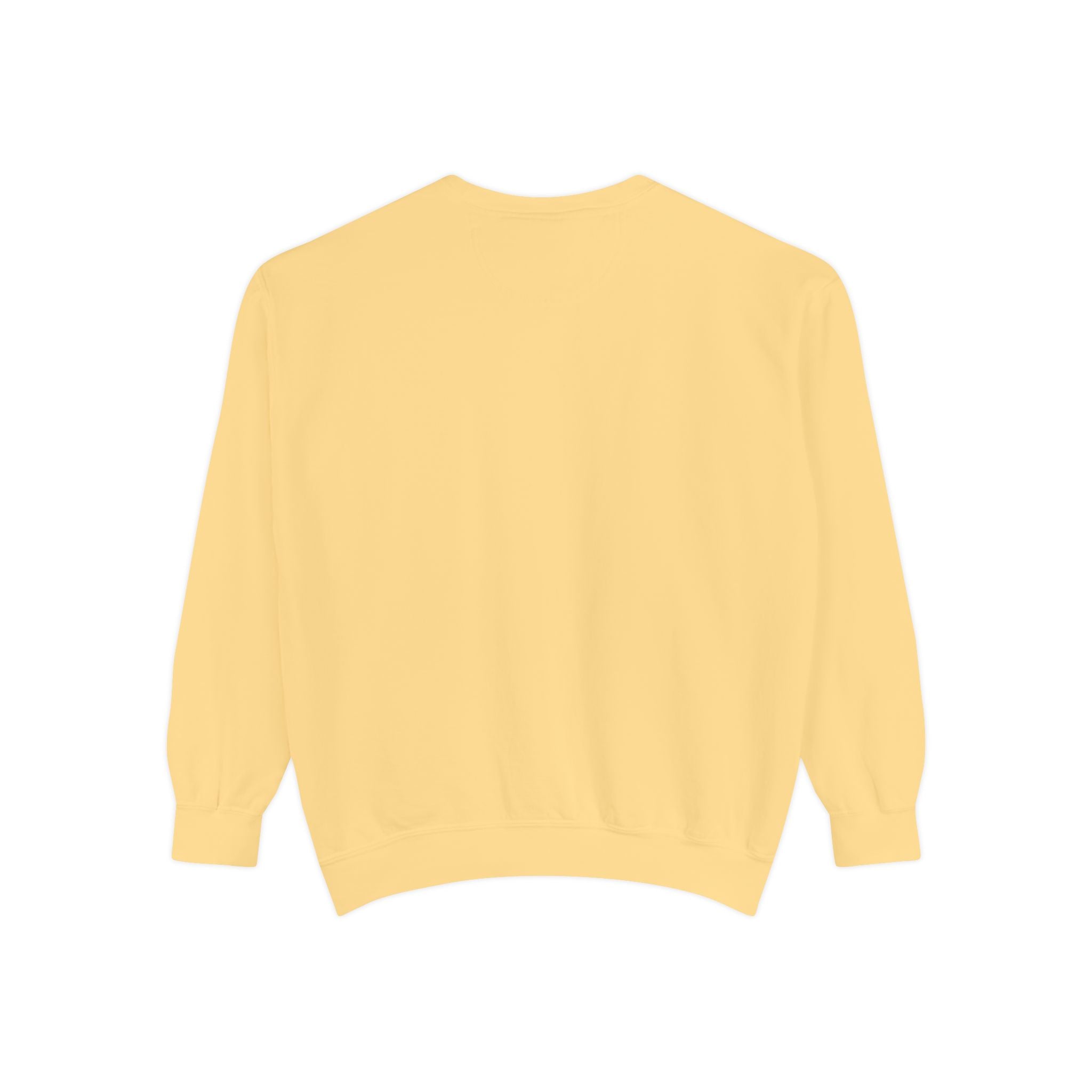 Minimal White Sweatshirt — Classic Garment-Dyed Crewneck