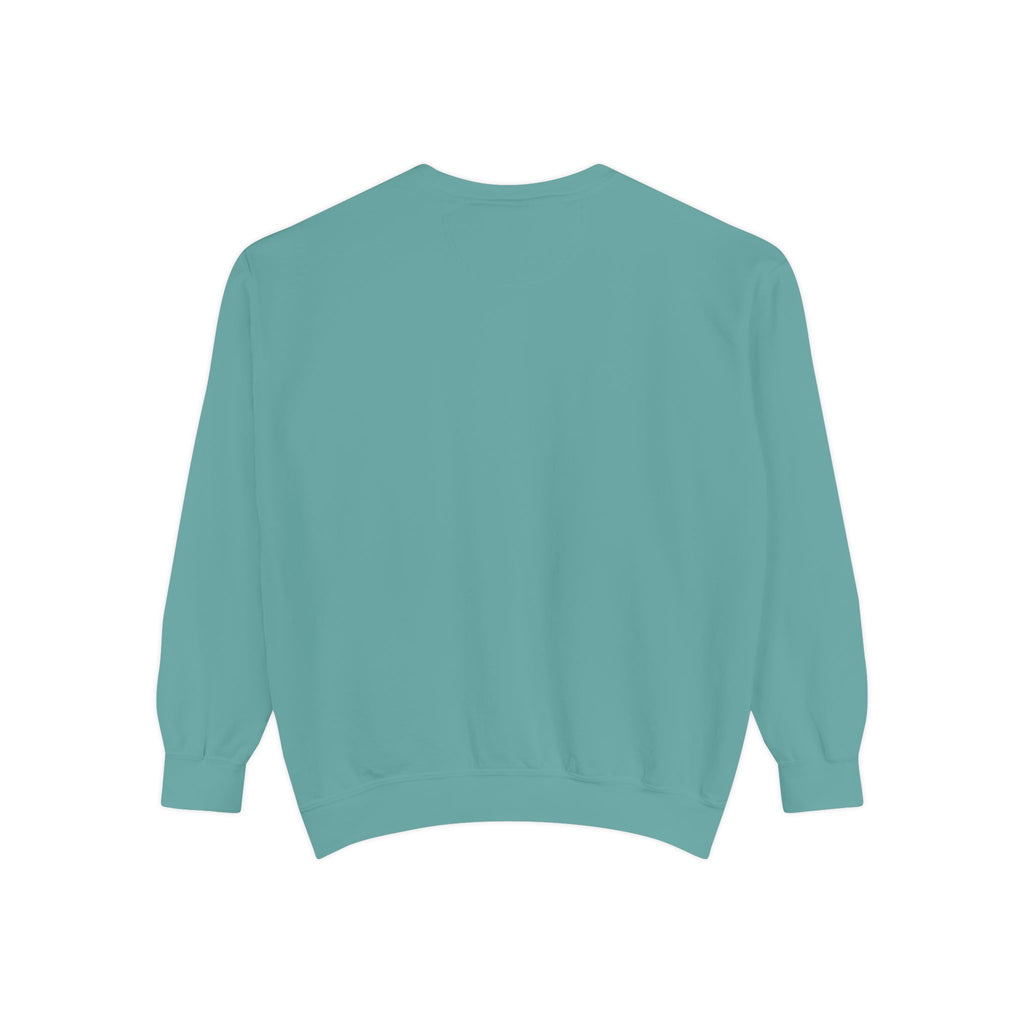 Minimal White Sweatshirt — Classic Garment-Dyed Crewneck