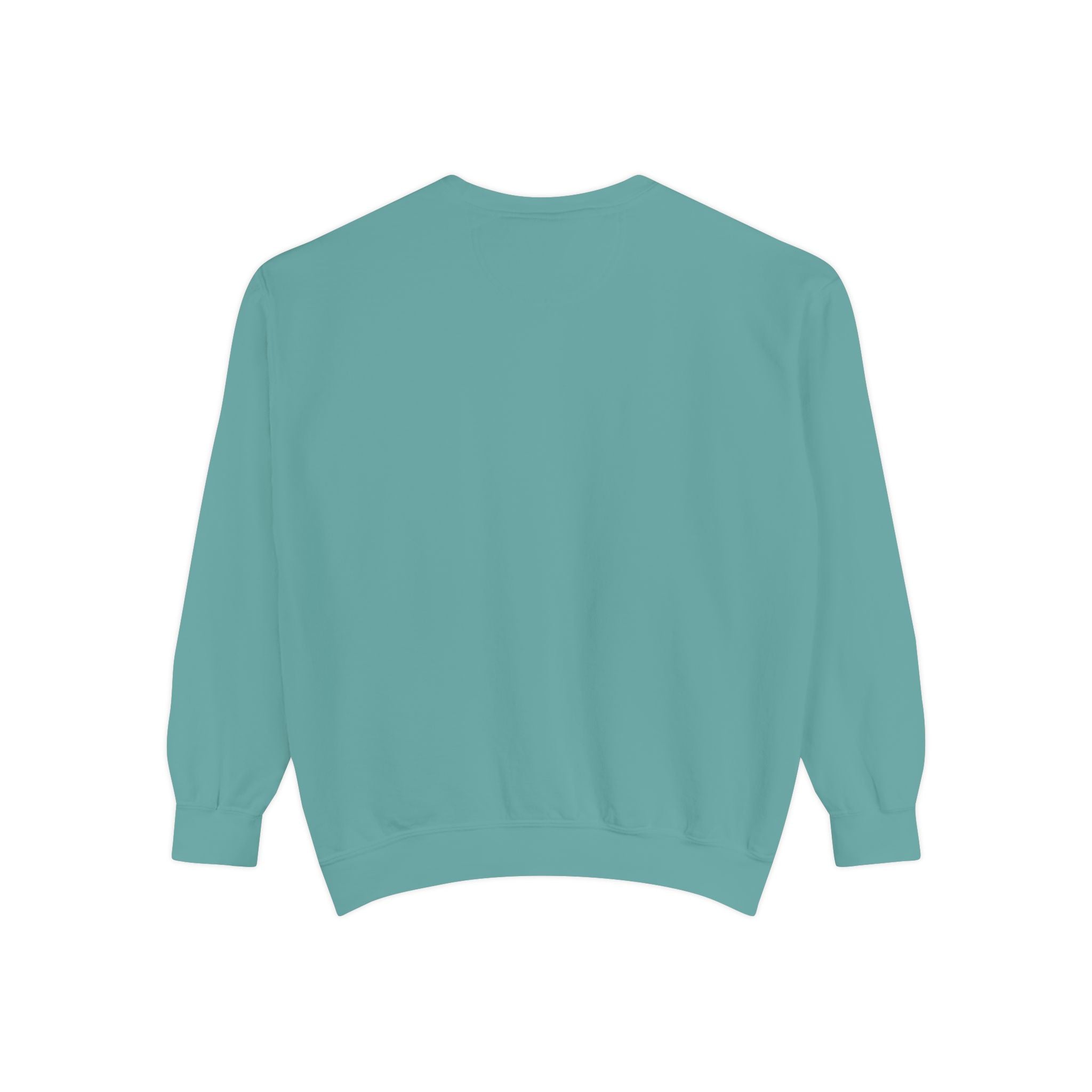 Minimal White Sweatshirt — Classic Garment-Dyed Crewneck