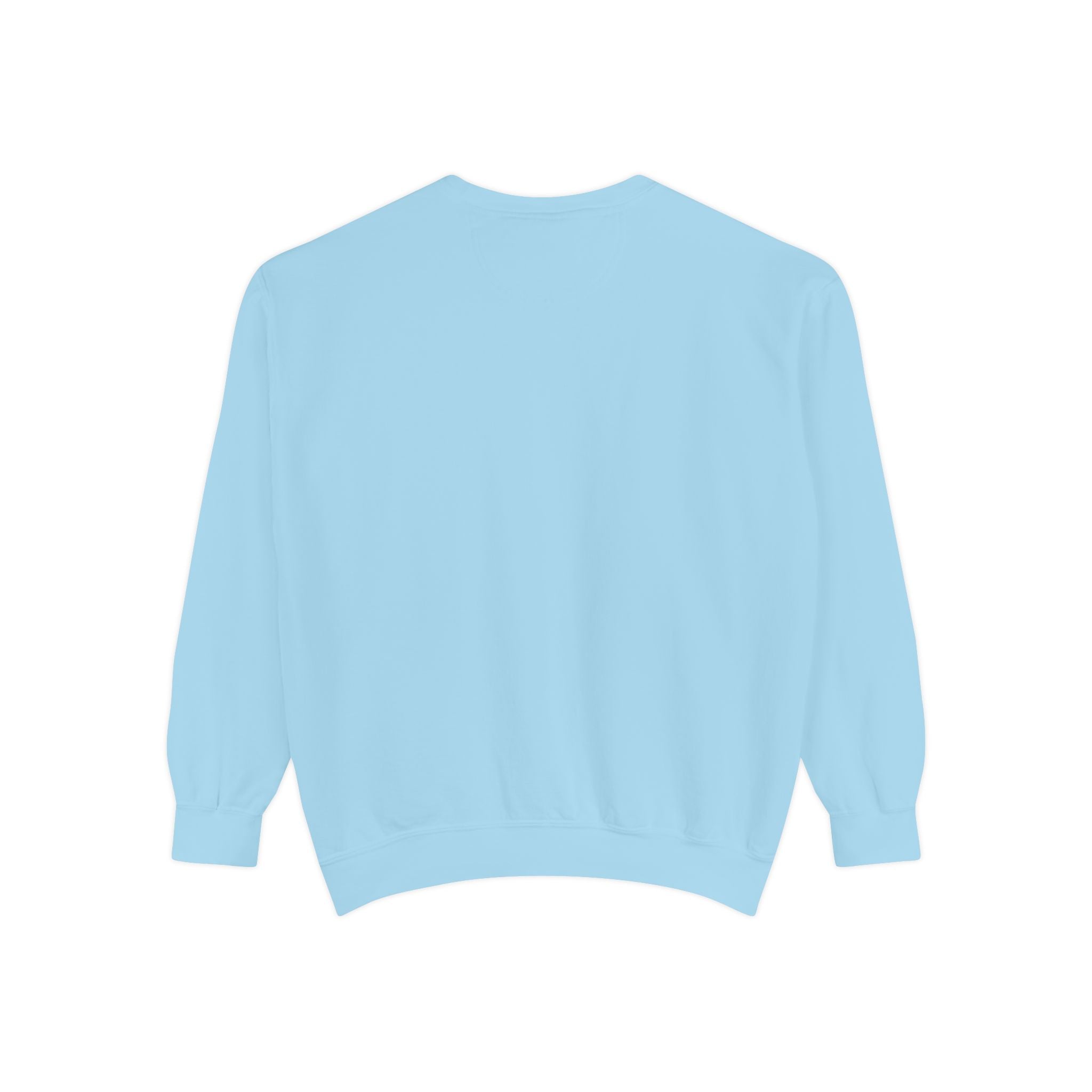Minimal White Sweatshirt — Classic Garment-Dyed Crewneck