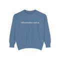 Minimal White Sweatshirt — Classic Garment-Dyed Crewneck