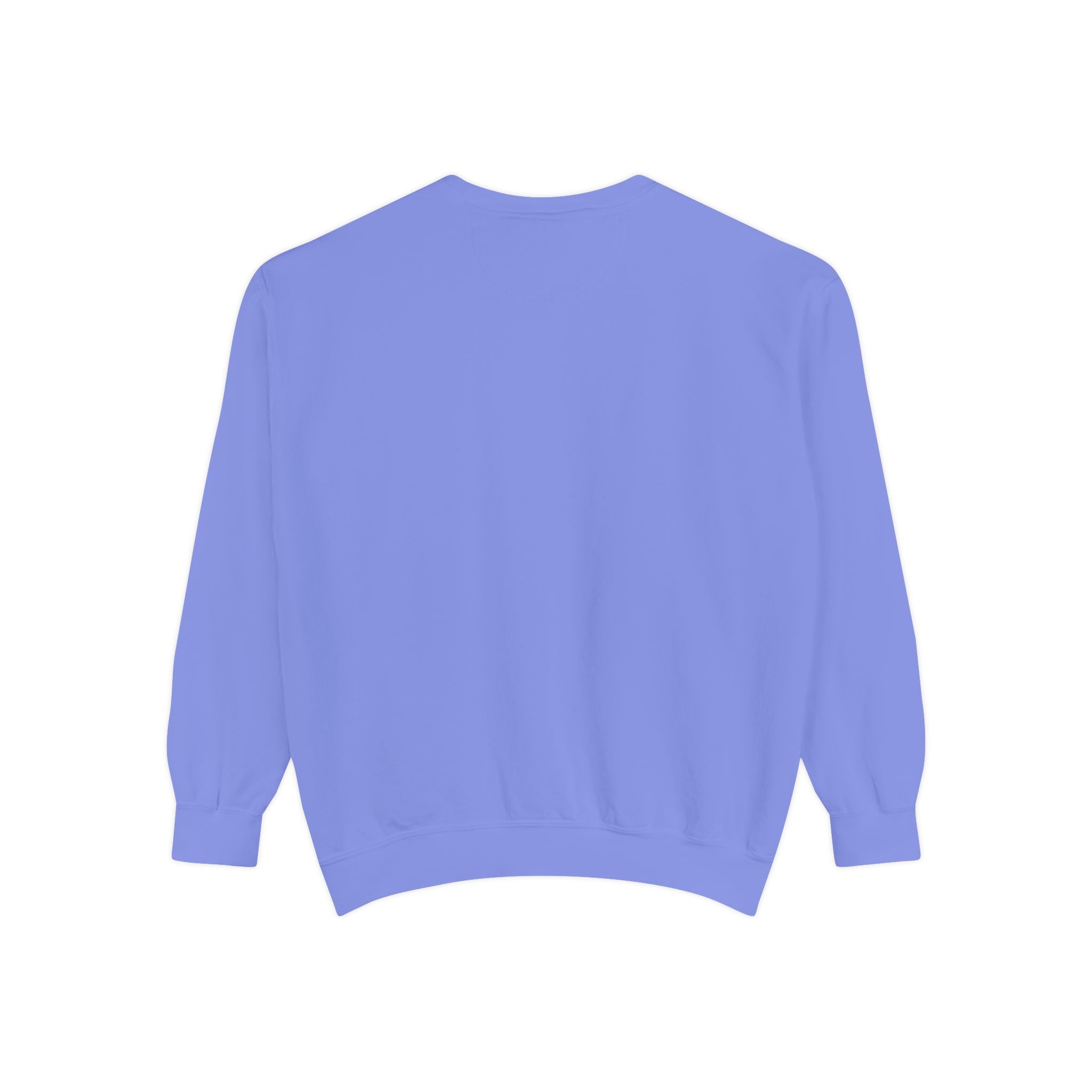 Minimal White Sweatshirt — Classic Garment-Dyed Crewneck