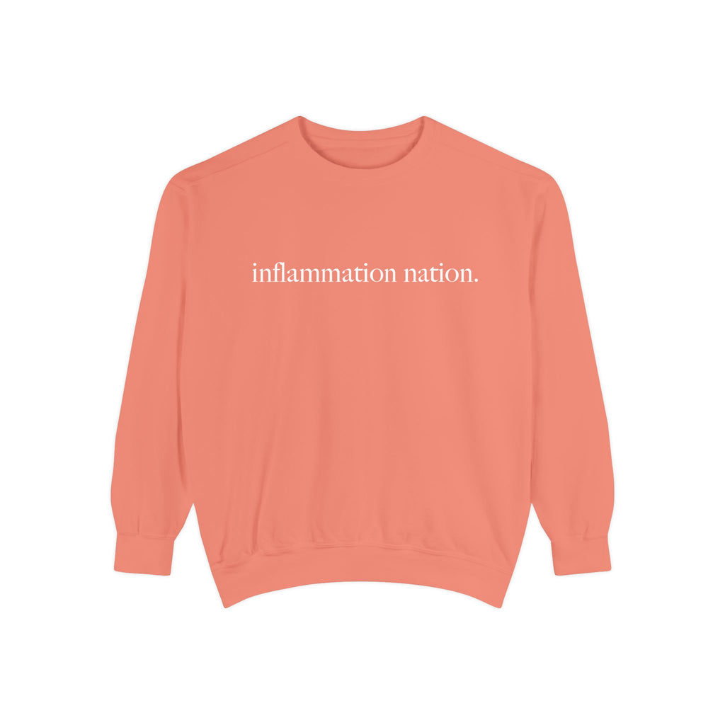 Minimal White Sweatshirt — Classic Garment-Dyed Crewneck
