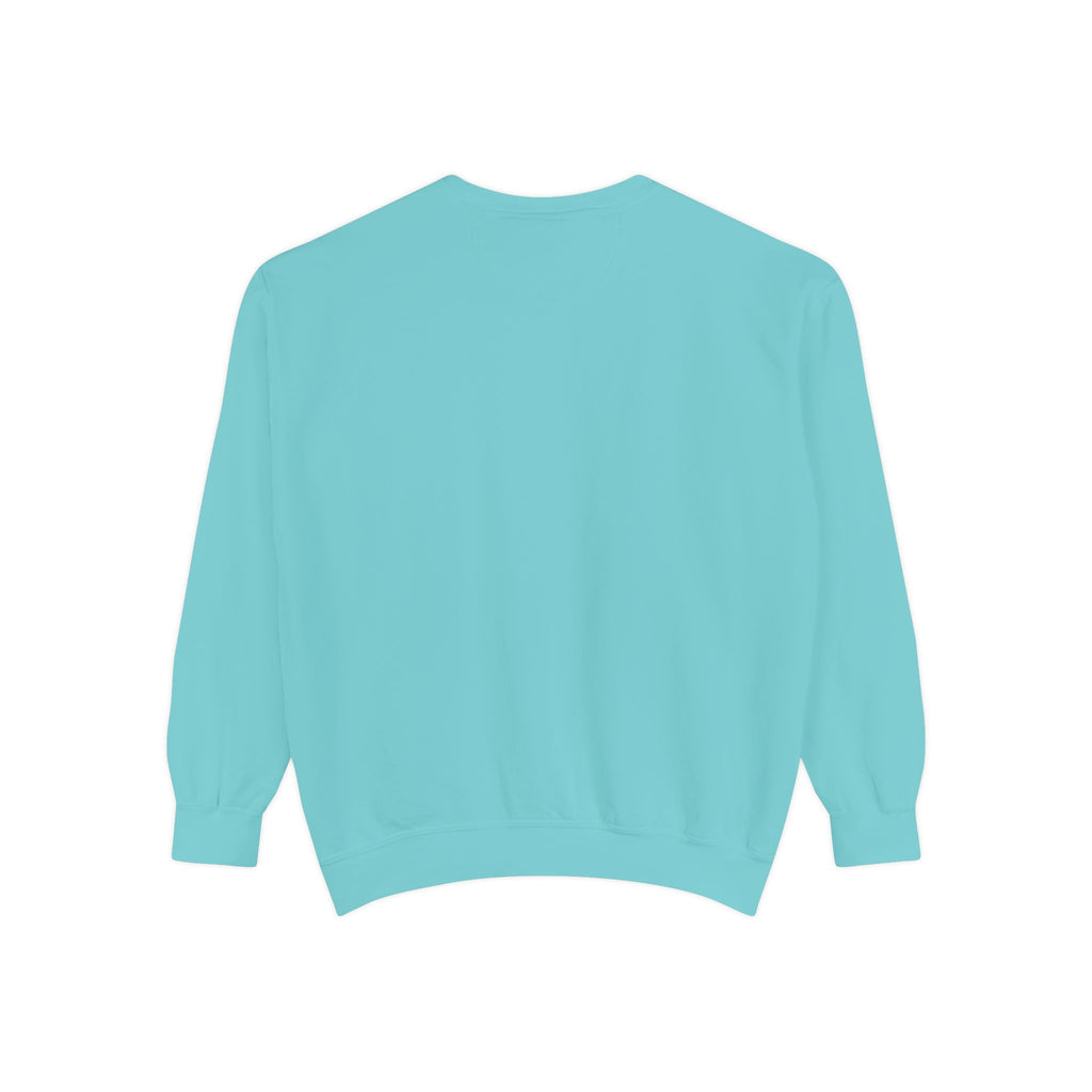 Minimal White Sweatshirt — Classic Garment-Dyed Crewneck