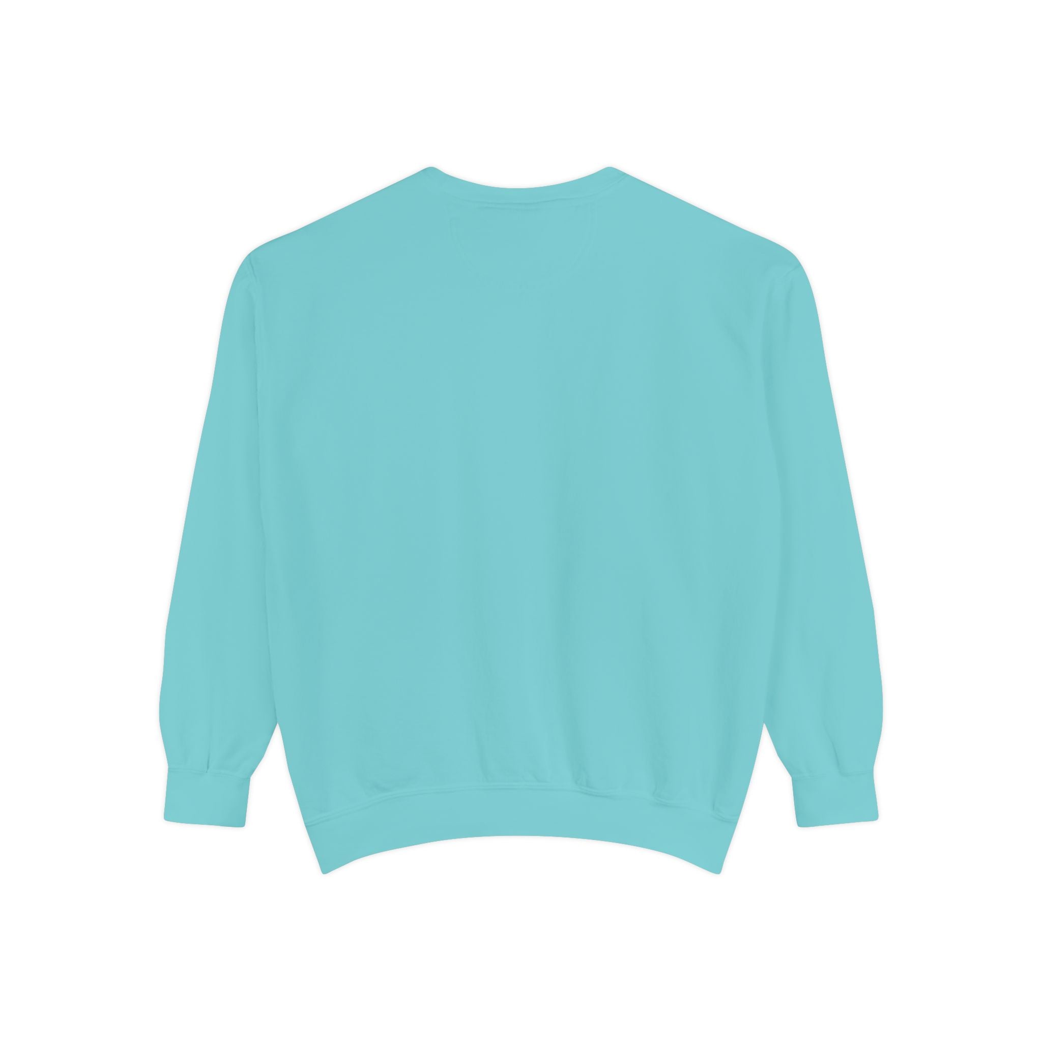 Minimal White Sweatshirt — Classic Garment-Dyed Crewneck