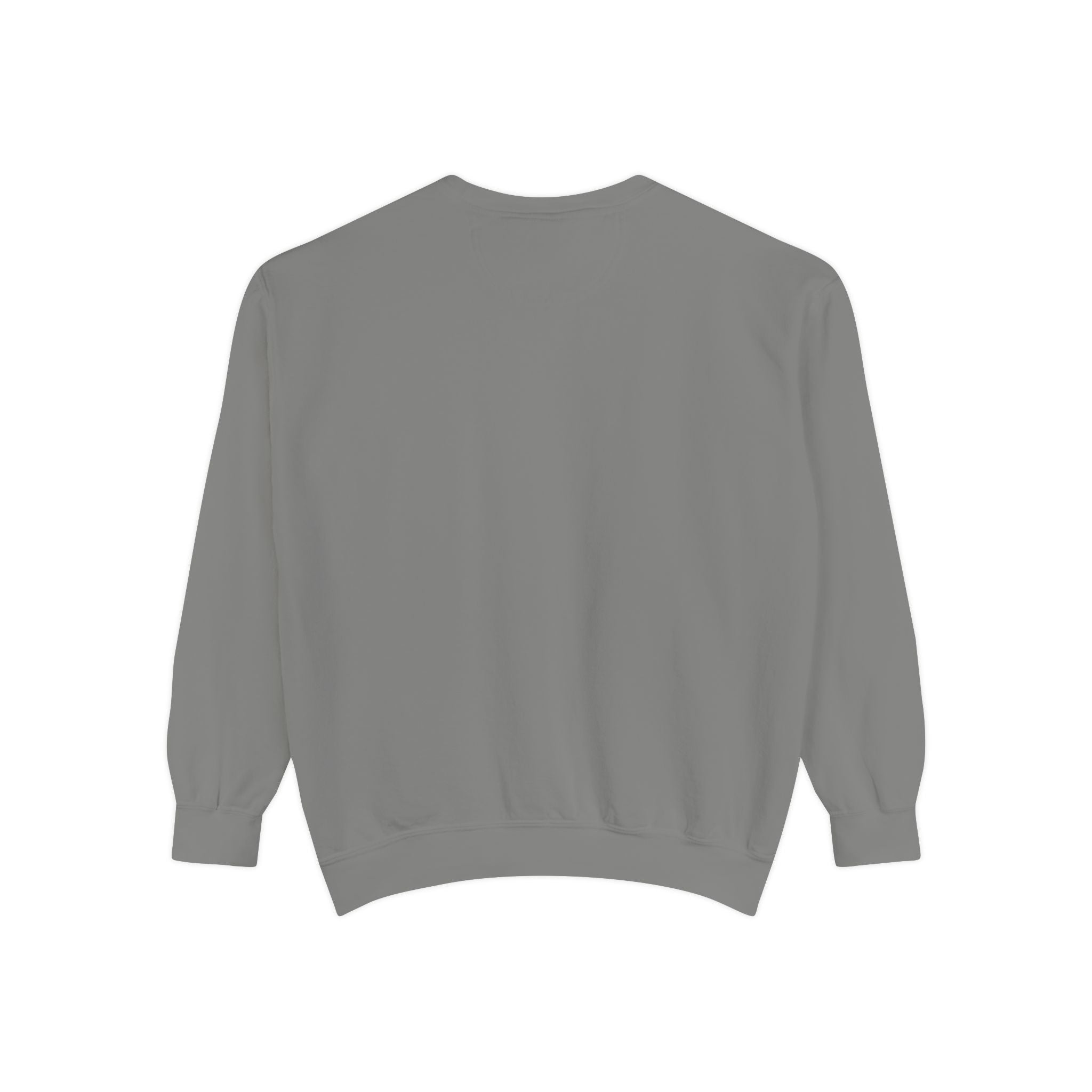 Minimal White Sweatshirt — Classic Garment-Dyed Crewneck
