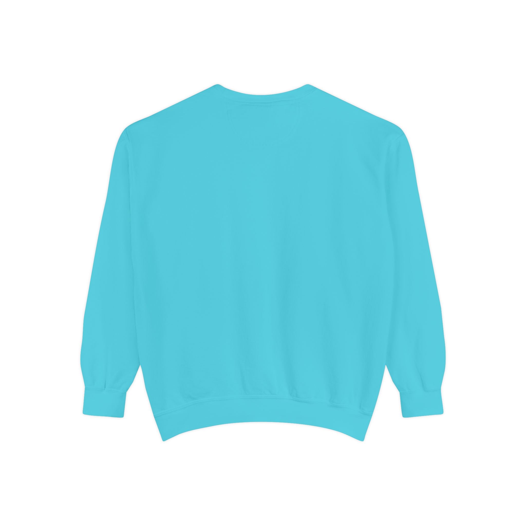 Minimal White Sweatshirt — Classic Garment-Dyed Crewneck
