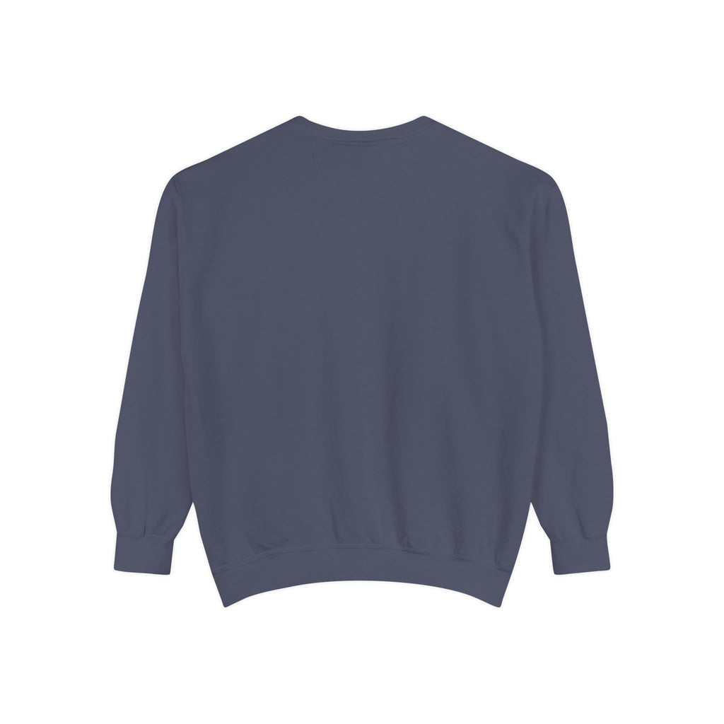 Minimal White Sweatshirt — Classic Garment-Dyed Crewneck