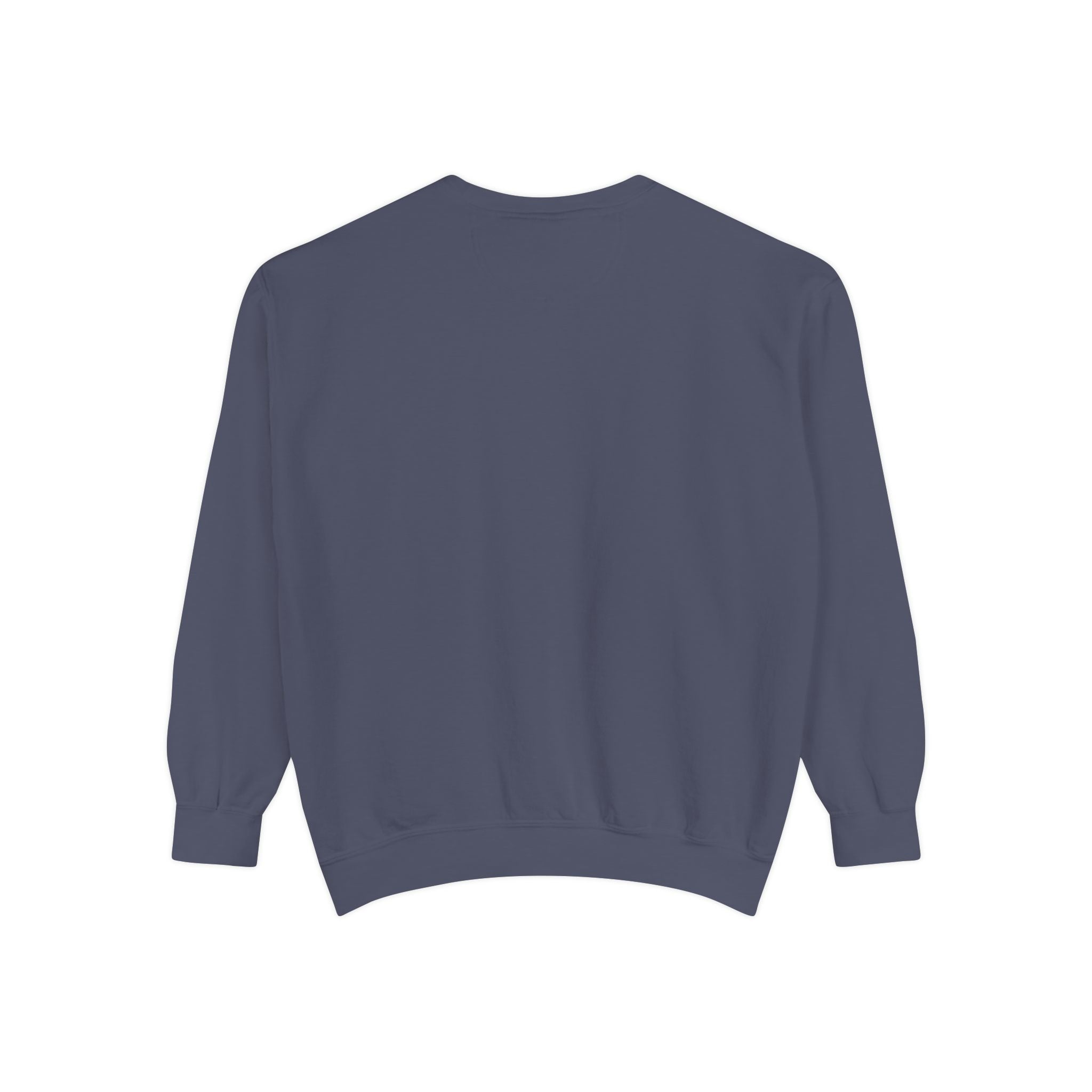 Minimal White Sweatshirt — Classic Garment-Dyed Crewneck