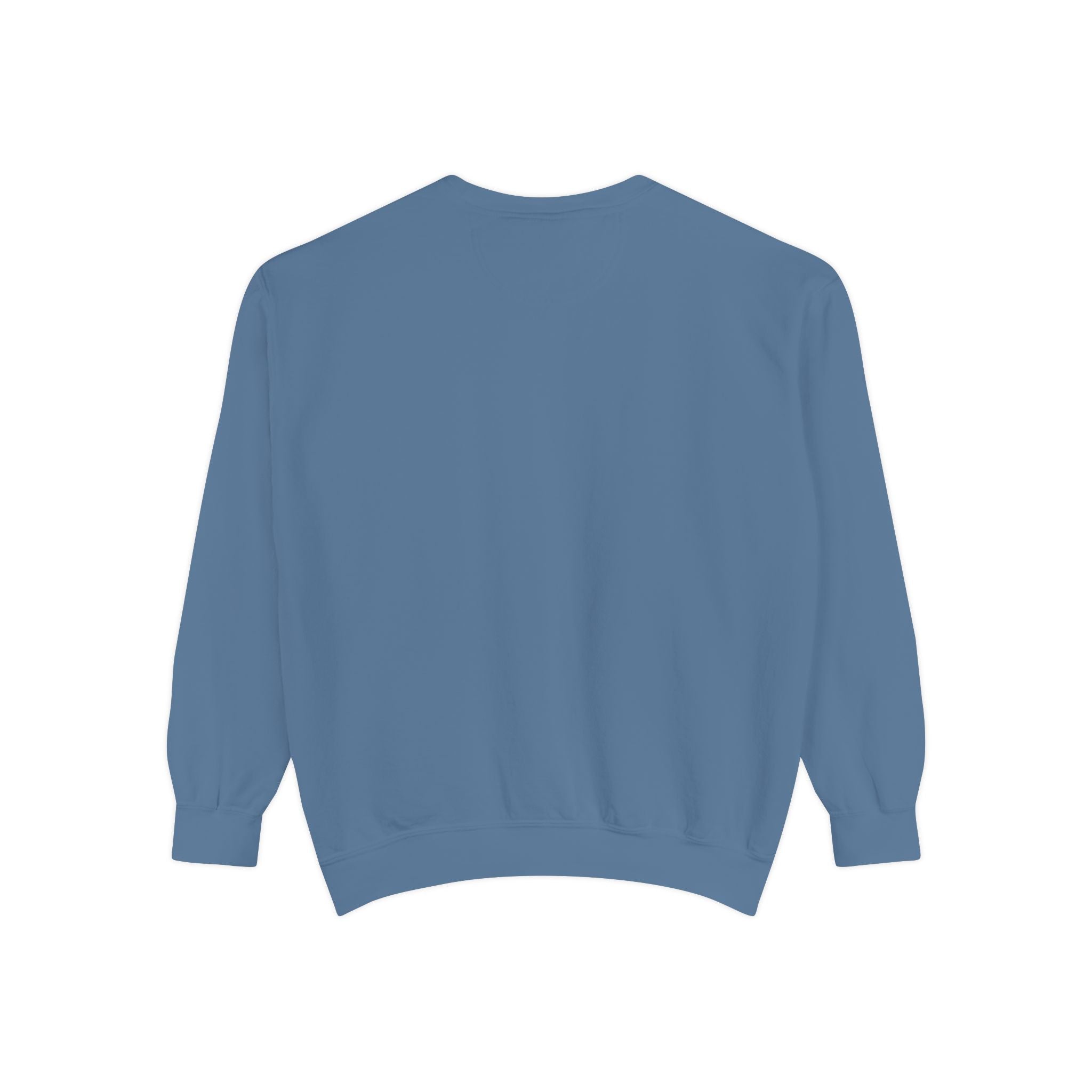 Minimal White Sweatshirt — Classic Garment-Dyed Crewneck