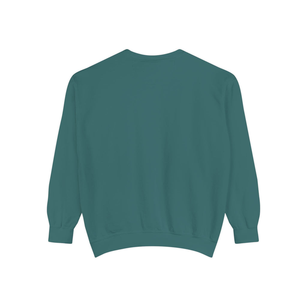 Minimal White Sweatshirt — Classic Garment-Dyed Crewneck