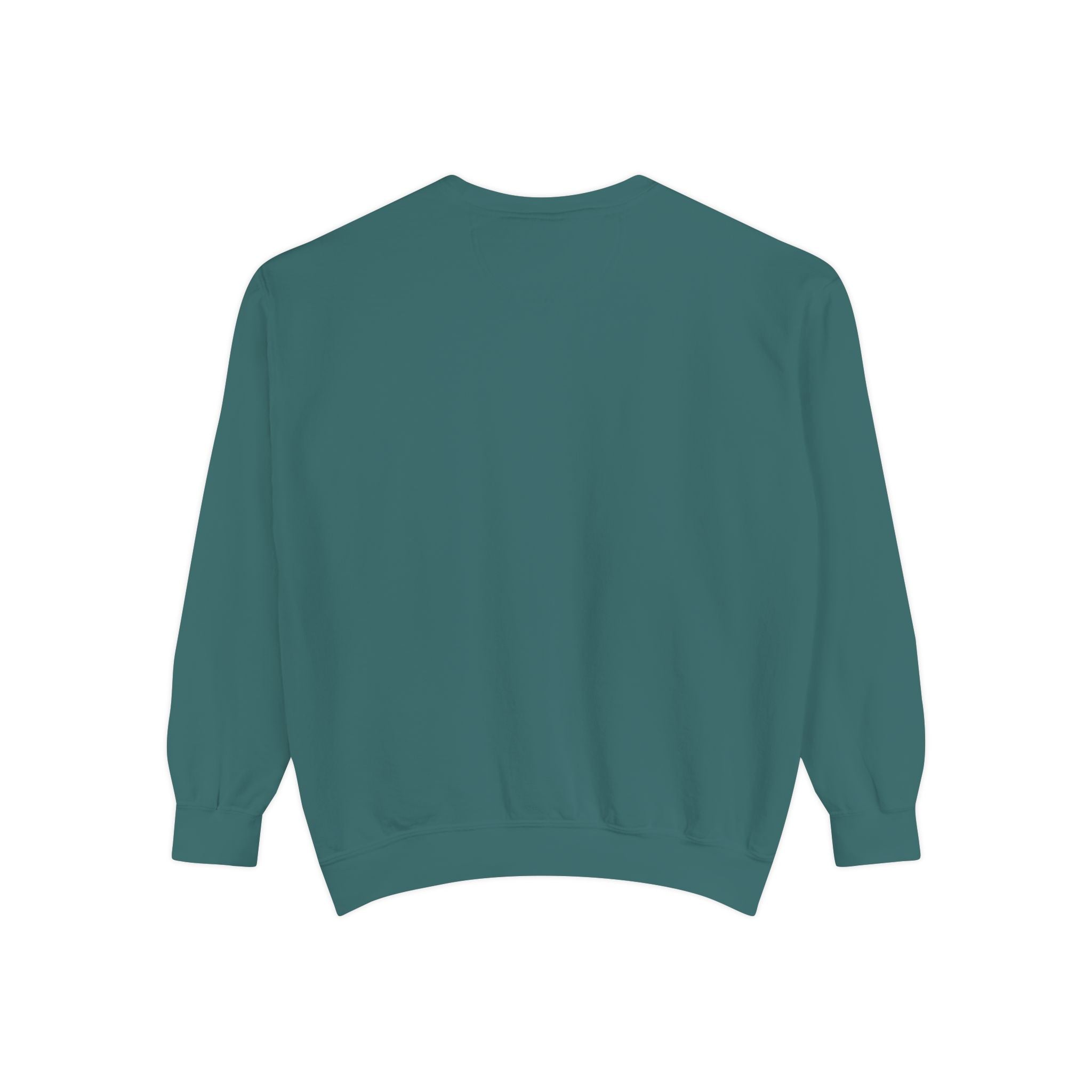 Minimal White Sweatshirt — Classic Garment-Dyed Crewneck