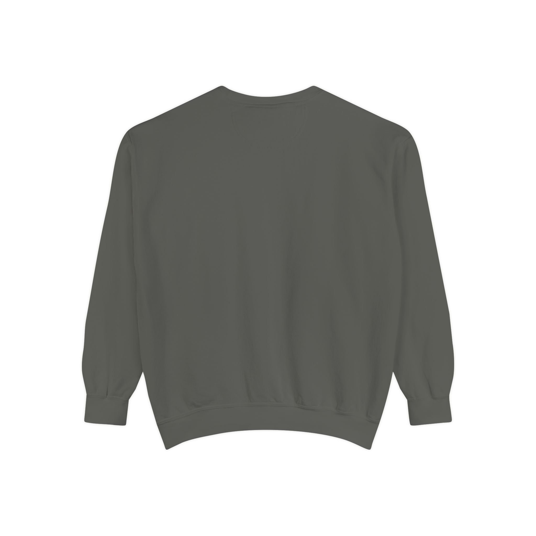 Minimal White Sweatshirt — Classic Garment-Dyed Crewneck