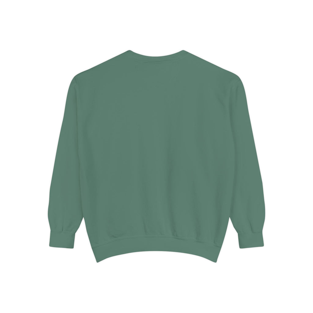 Minimal White Sweatshirt — Classic Garment-Dyed Crewneck