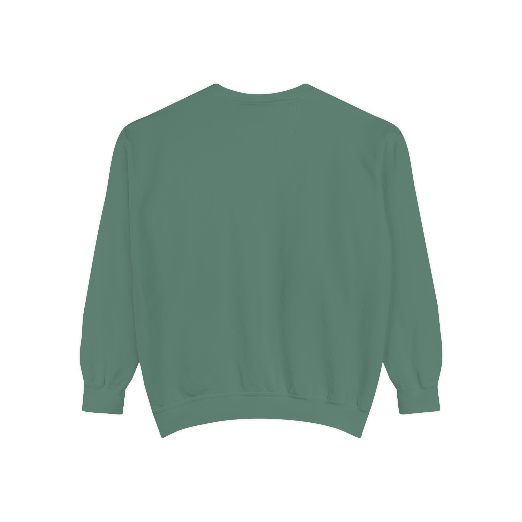 Minimal White Sweatshirt — Classic Garment-Dyed Crewneck